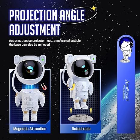 Cartex - Astronaut galaxy projector | Starry Night Light Projector | Astronaut LED Projection Lamp with Remote Control | Adjustable Head Angle,Gift for Kids Adults Home Party Ceiling Decor Christmas Gift