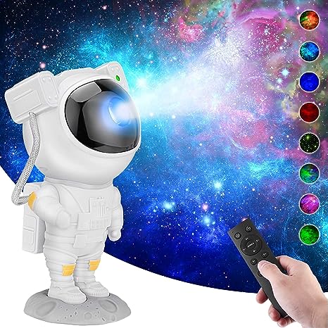 Cartex - Astronaut galaxy projector | Starry Night Light Projector | Astronaut LED Projection Lamp with Remote Control | Adjustable Head Angle,Gift for Kids Adults Home Party Ceiling Decor Christmas Gift