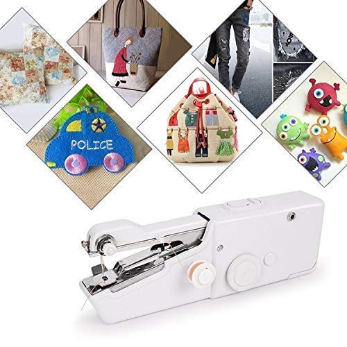 Stitch Handheld Cordless Portable White Sewing Machine